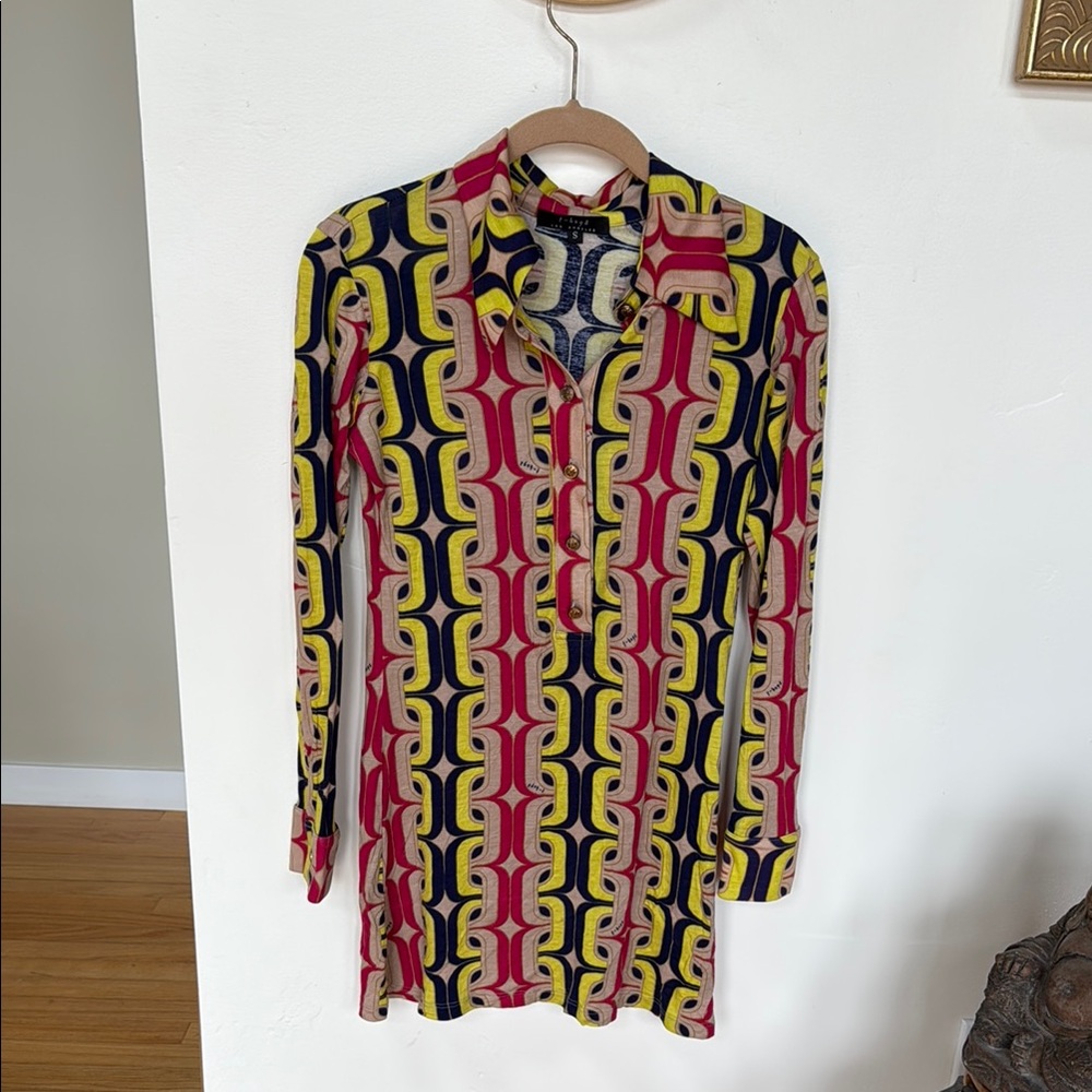 T-Bags Multicolor Long Sleeve Dress